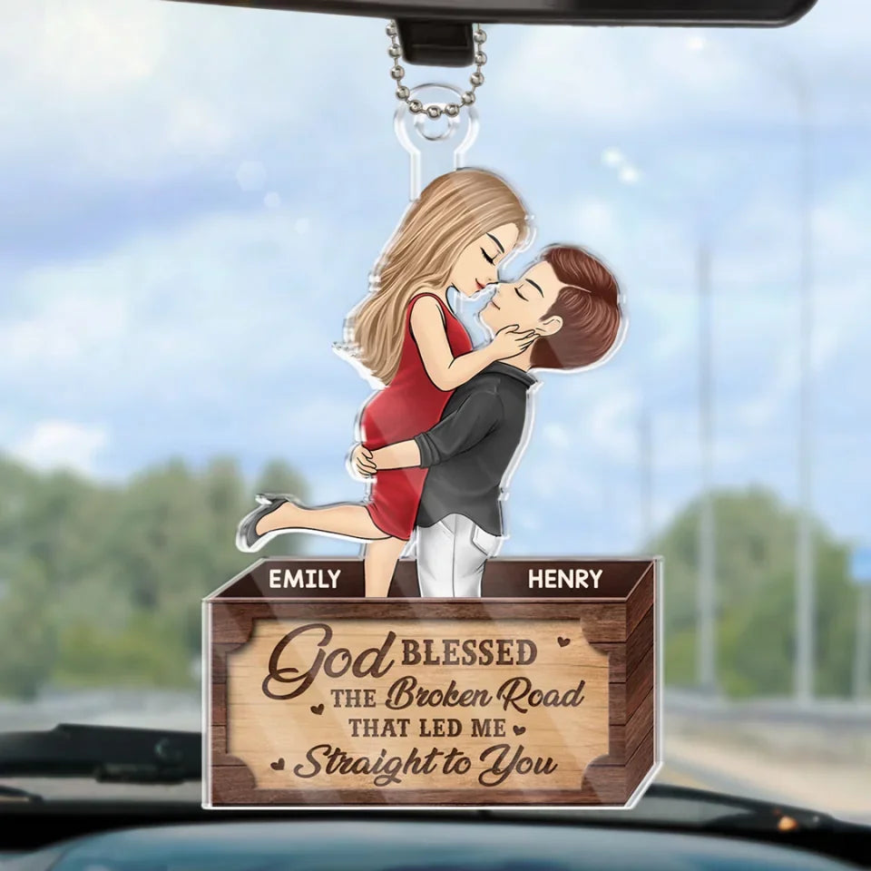 Custom Photo You Make My Heart Skip A Beat
- Couple Personalized Custom Car Ornament - Acrylic Custom Shaped - Christmas Gift For Husband Wife, Anniversary