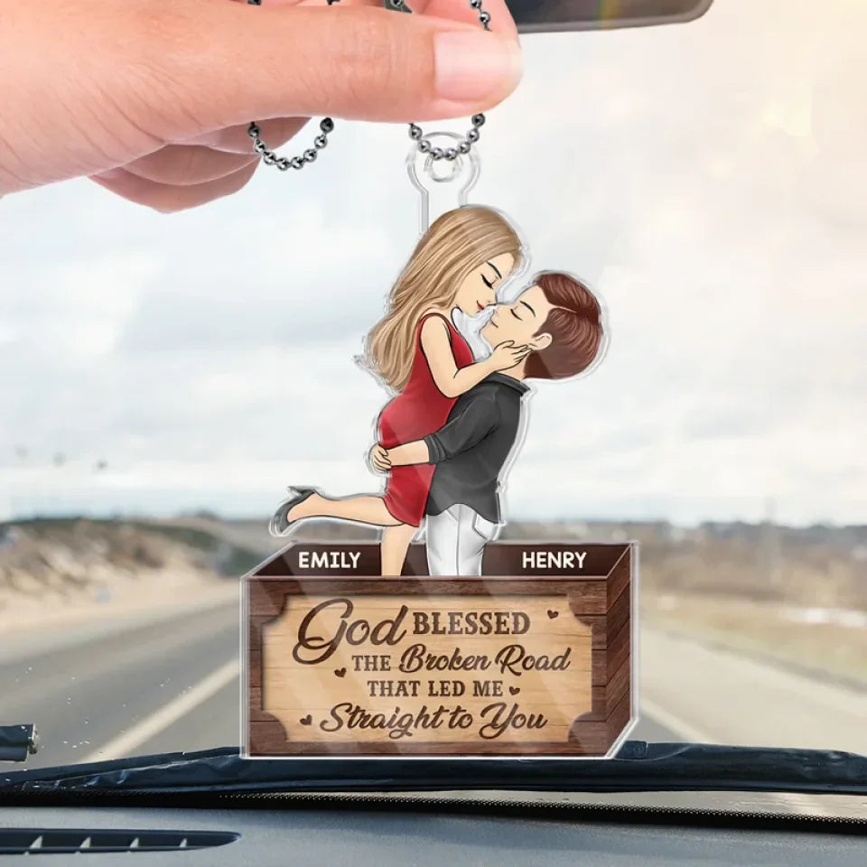Custom Photo You Make My Heart Skip A Beat
- Couple Personalized Custom Car Ornament - Acrylic Custom Shaped - Christmas Gift For Husband Wife, Anniversary