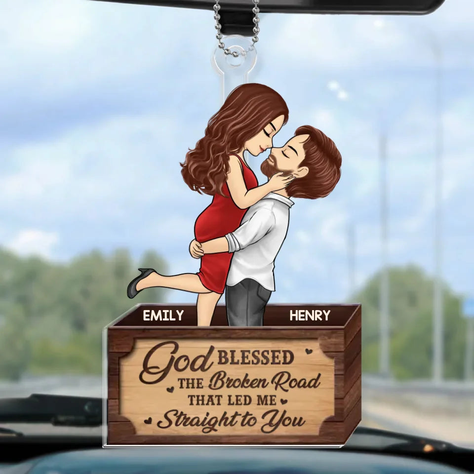 Custom Photo You Make My Heart Skip A Beat
- Couple Personalized Custom Car Ornament - Acrylic Custom Shaped - Christmas Gift For Husband Wife, Anniversary