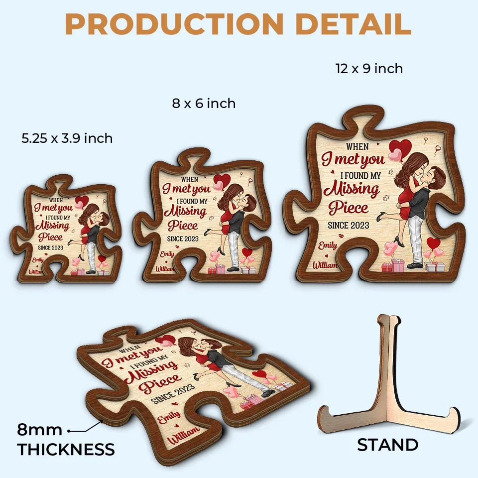 Your Embrace Is My Favorite Place - Couple Personalized Custom 2-Layered Wooden Plaque With Stand - Gift For Husband Wife, Anniversary