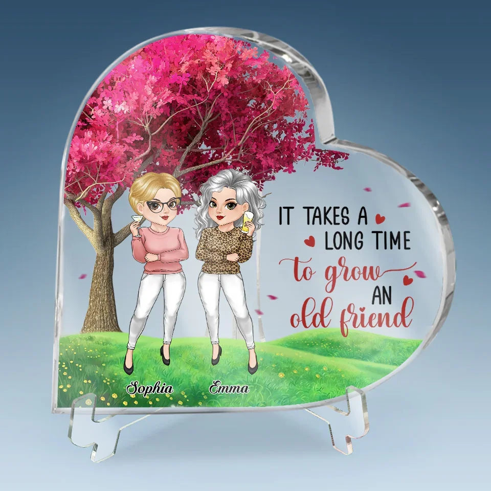 I Miss You So Much - Bestie Personalized Custom Heart Shaped Acrylic Plaque - Christmas Gift For Best Friends, BFF, Sisters