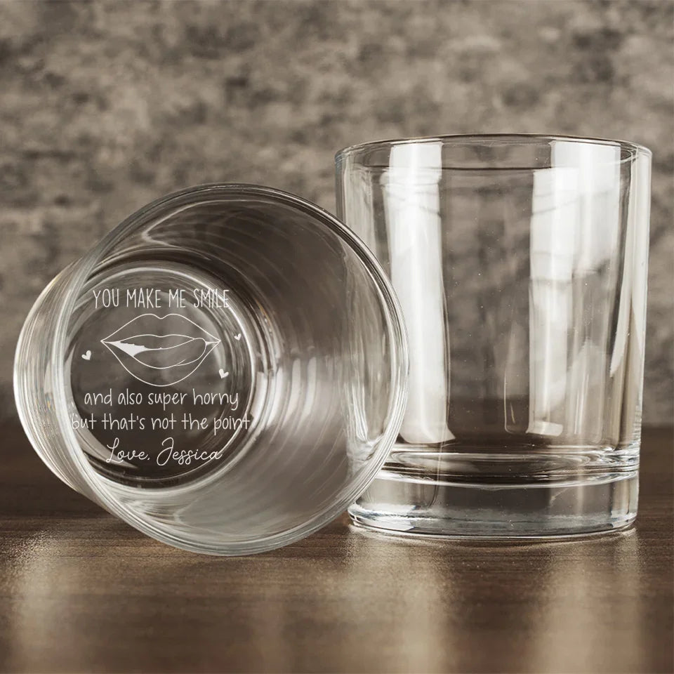 You Are My Dream Come True - Couple Personalized Custom Whiskey Glass - Gift For Husband Wife, Anniversary