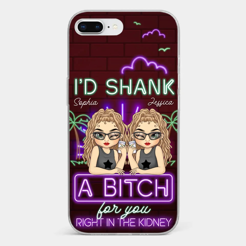 With You, It’s Always Fun - Bestie Personalized Custom Clear Phone Case - Gift For Best Friends, BFF, Sisters