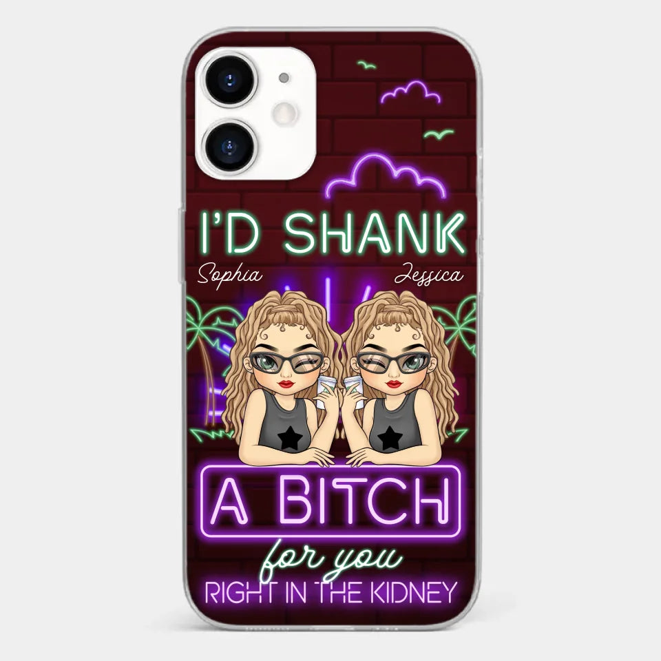 With You, It’s Always Fun - Bestie Personalized Custom Clear Phone Case - Gift For Best Friends, BFF, Sisters