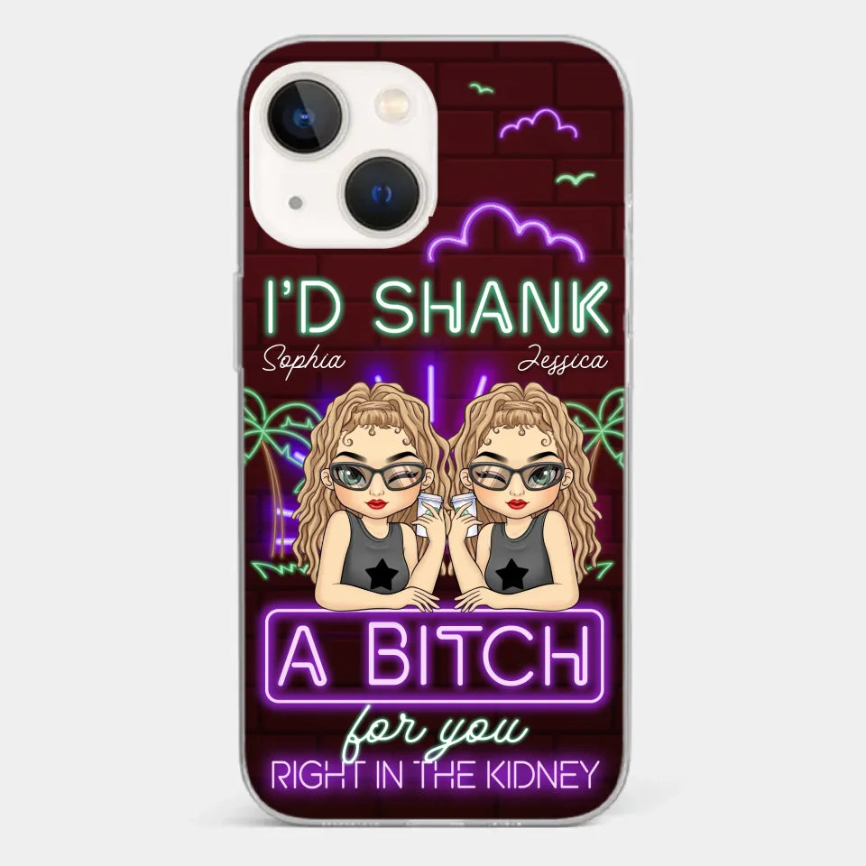 With You, It’s Always Fun - Bestie Personalized Custom Clear Phone Case - Gift For Best Friends, BFF, Sisters