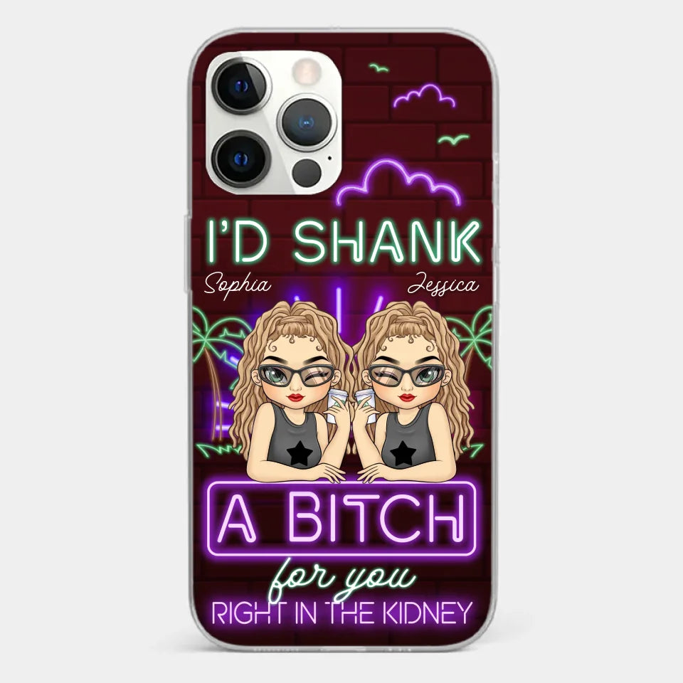 With You, It’s Always Fun - Bestie Personalized Custom Clear Phone Case - Gift For Best Friends, BFF, Sisters