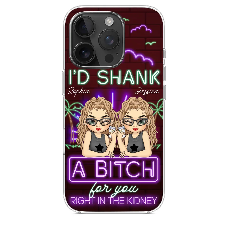 With You, It’s Always Fun - Bestie Personalized Custom Clear Phone Case - Gift For Best Friends, BFF, Sisters