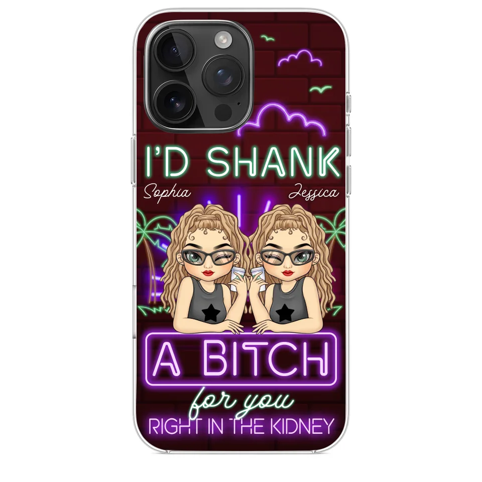 With You, It’s Always Fun - Bestie Personalized Custom Clear Phone Case - Gift For Best Friends, BFF, Sisters