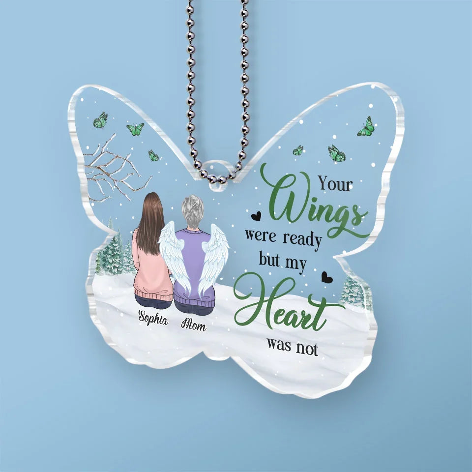 Their Legacy Lives On In Our Hearts - Memorial Personalized Custom Car Ornament - Acrylic Custom Shaped - Sympathy Gift For Family Members