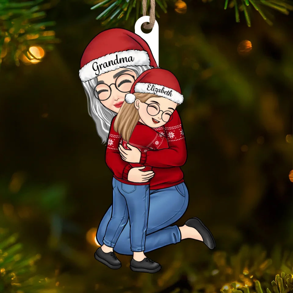 You Are In My Heart Forever, Nana - Family Personalized Custom Ornament - Acrylic Custom Shaped - Christmas Gift For Grandma