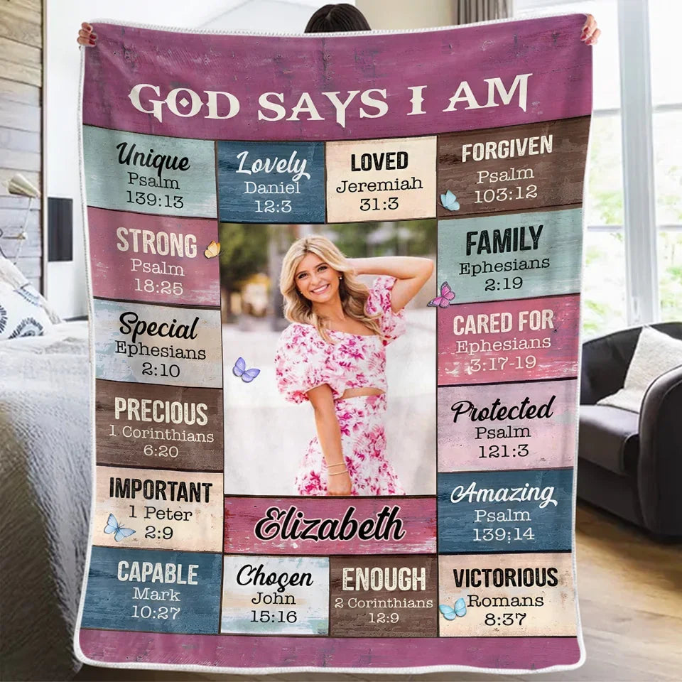 Custom Photo Infuse Your Life With Self-Love Affirmations - Friend Personalized Custom Blanket - Gift For Best Friends, Family Members, Coworkers, Yourself