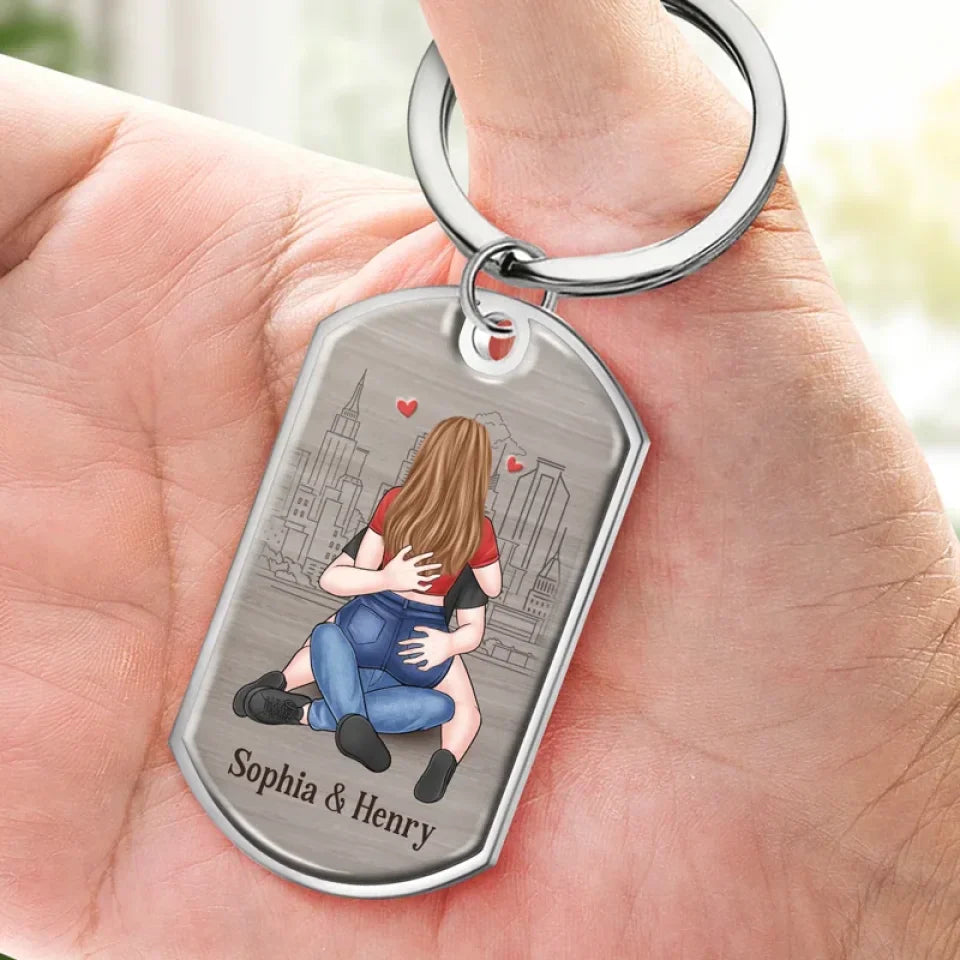A Keychain To Remind You, I Love You - Couple Personalized Custom Keychain - Upload Image, Christmas Gift For Husband Wife, Anniversary