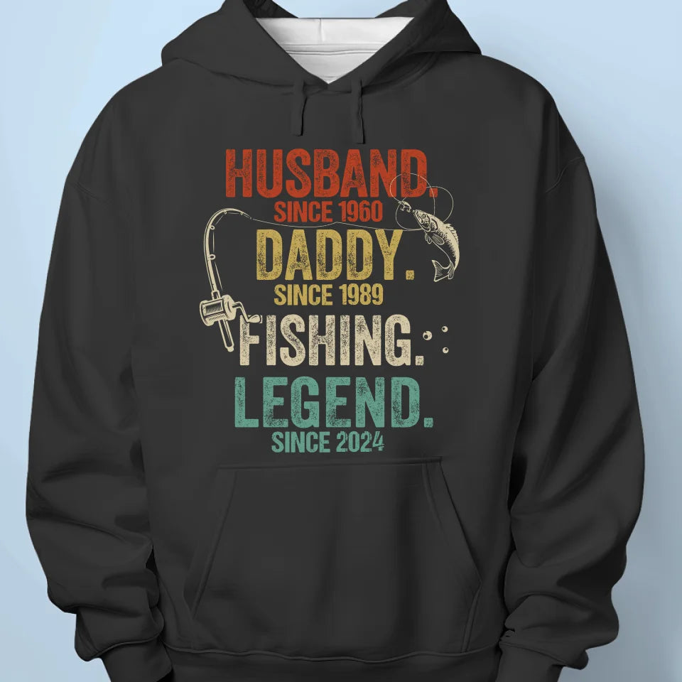 With Dad, Every Fishing Trip Is A Big Adventure - Family Personalized Custom Unisex T-shirt, Premium T-shirt, Hoodie - Gift For Dad, Fishing Lovers, Fishermen