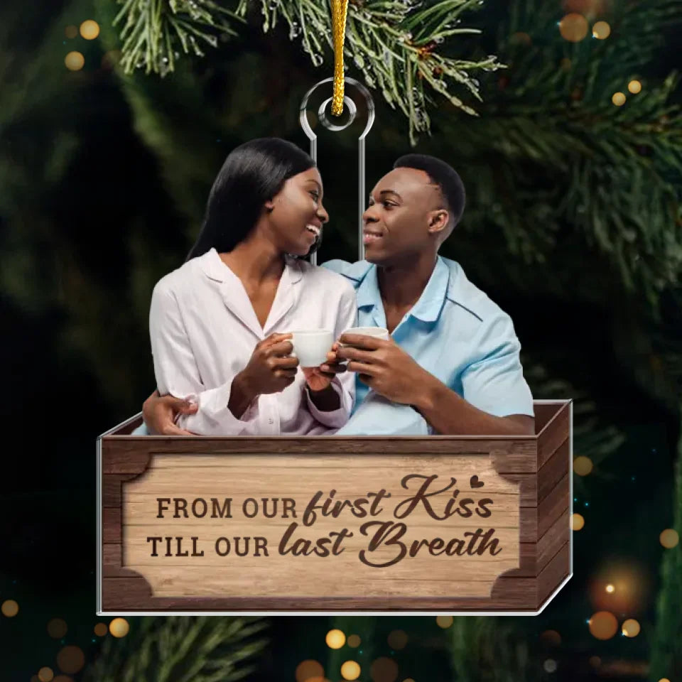 Custom Photo You Make Me Love Christmas Even More Than I Already Do - Couple Personalized Custom Ornament - Acrylic Custom Shaped - Christmas Gift For Husband Wife, Anniversary
