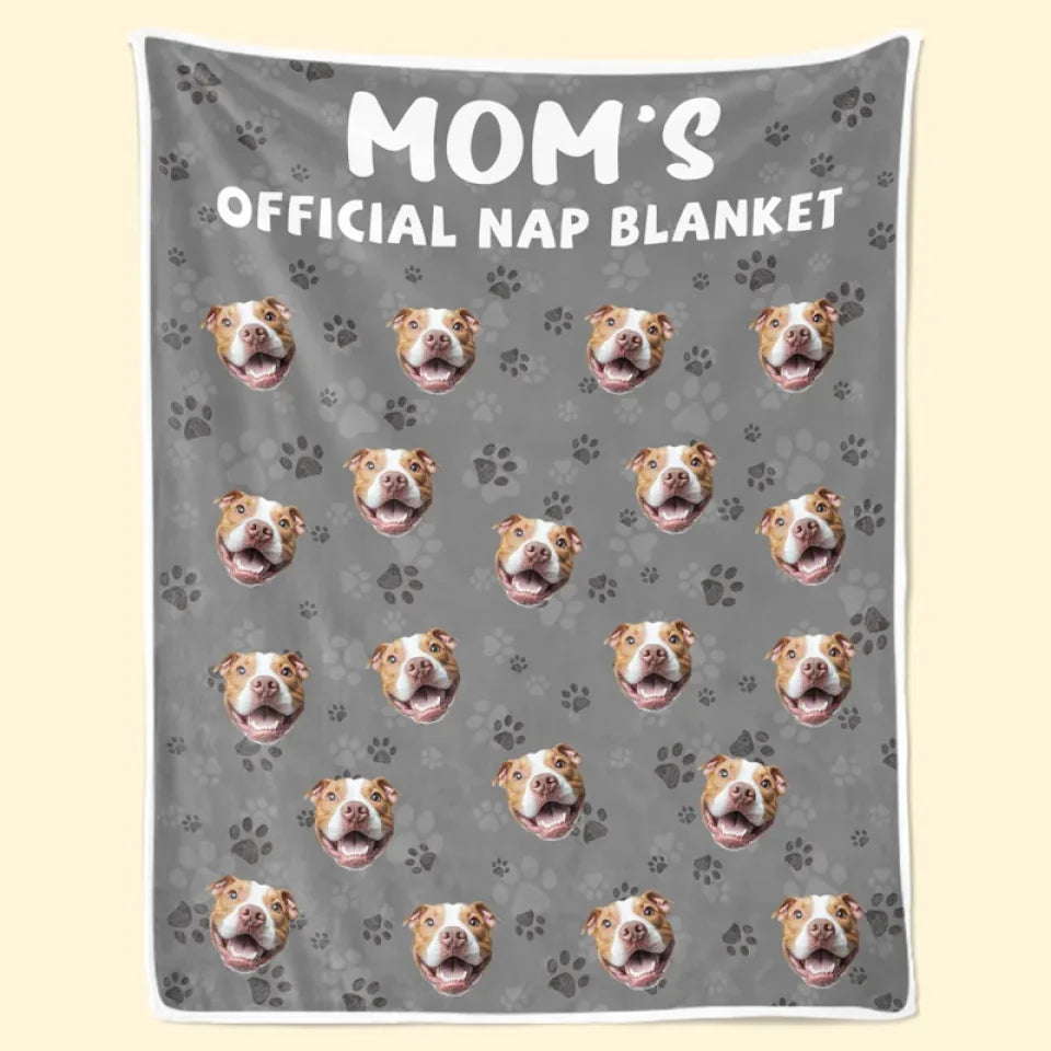 Custom Photo Official Nap Blanket - Dog & Cat Personalized Custom Blanket - Gift For Pet Owners, Pet Lovers