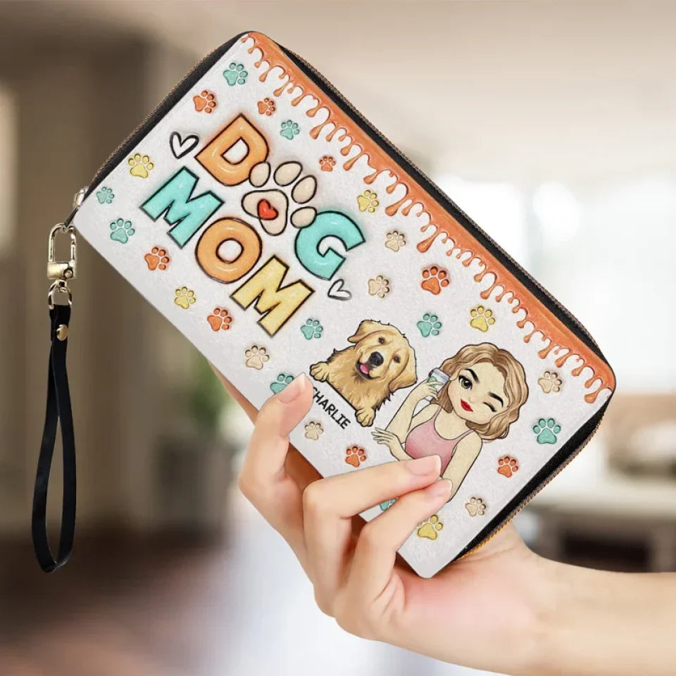 Life Is Better With A Loyal Companion - Dog & Cat Personalized Custom 3D Inflated Effect Printed Leather Long Wallet - Gift For Pet Owners, Pet Lovers