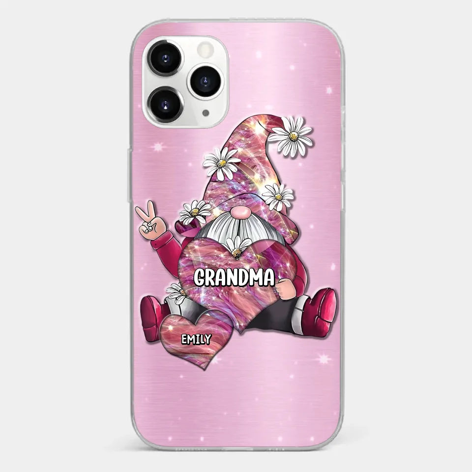 Grandmas Sprinkle Love Like Fairy Dust, Making Everything Magical - Family Personalized Custom Clear Phone Case - Gift For Mom, Grandma