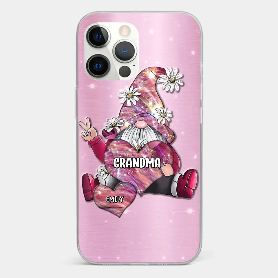 Grandmas Sprinkle Love Like Fairy Dust, Making Everything Magical - Family Personalized Custom Clear Phone Case - Gift For Mom, Grandma