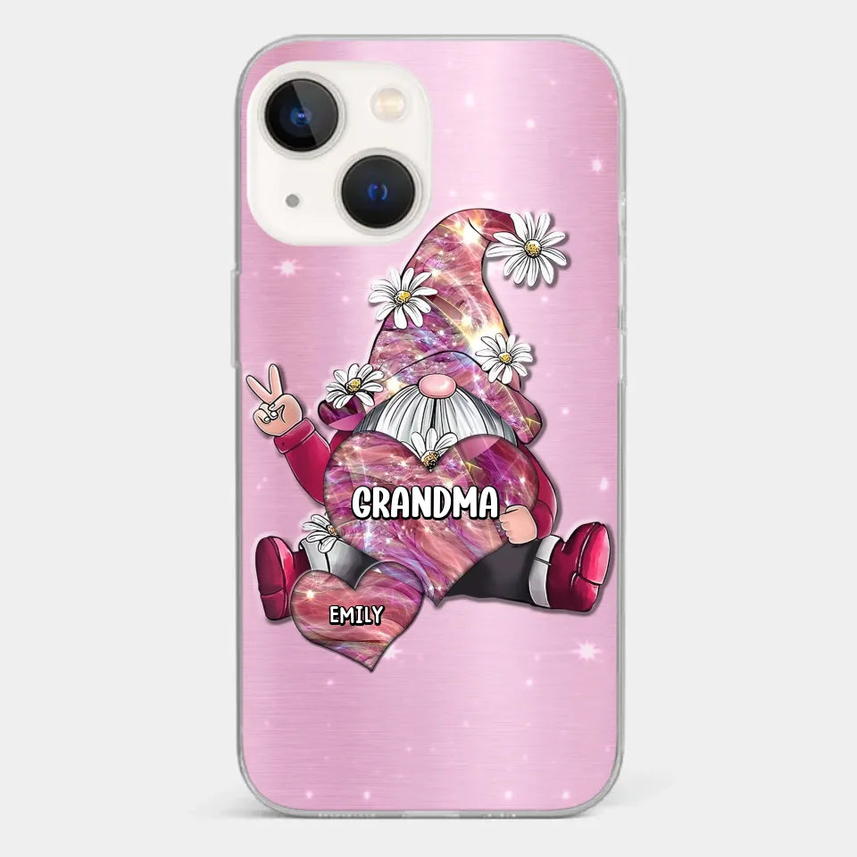 Grandmas Sprinkle Love Like Fairy Dust, Making Everything Magical - Family Personalized Custom Clear Phone Case - Gift For Mom, Grandma
