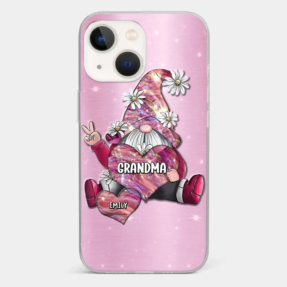 Grandmas Sprinkle Love Like Fairy Dust, Making Everything Magical - Family Personalized Custom Clear Phone Case - Gift For Mom, Grandma