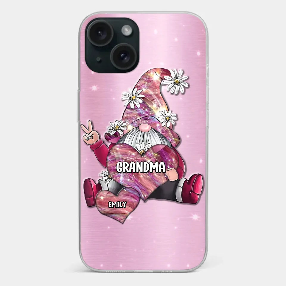Grandmas Sprinkle Love Like Fairy Dust, Making Everything Magical - Family Personalized Custom Clear Phone Case - Gift For Mom, Grandma