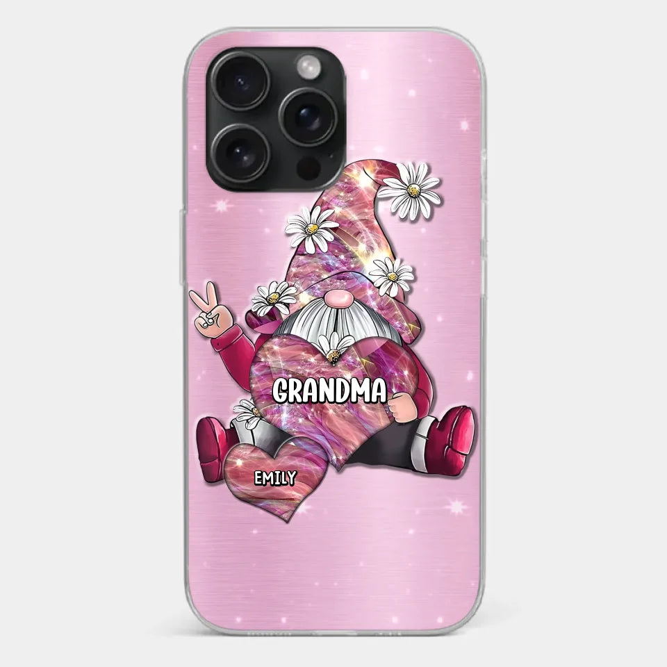 Grandmas Sprinkle Love Like Fairy Dust, Making Everything Magical - Family Personalized Custom Clear Phone Case - Gift For Mom, Grandma
