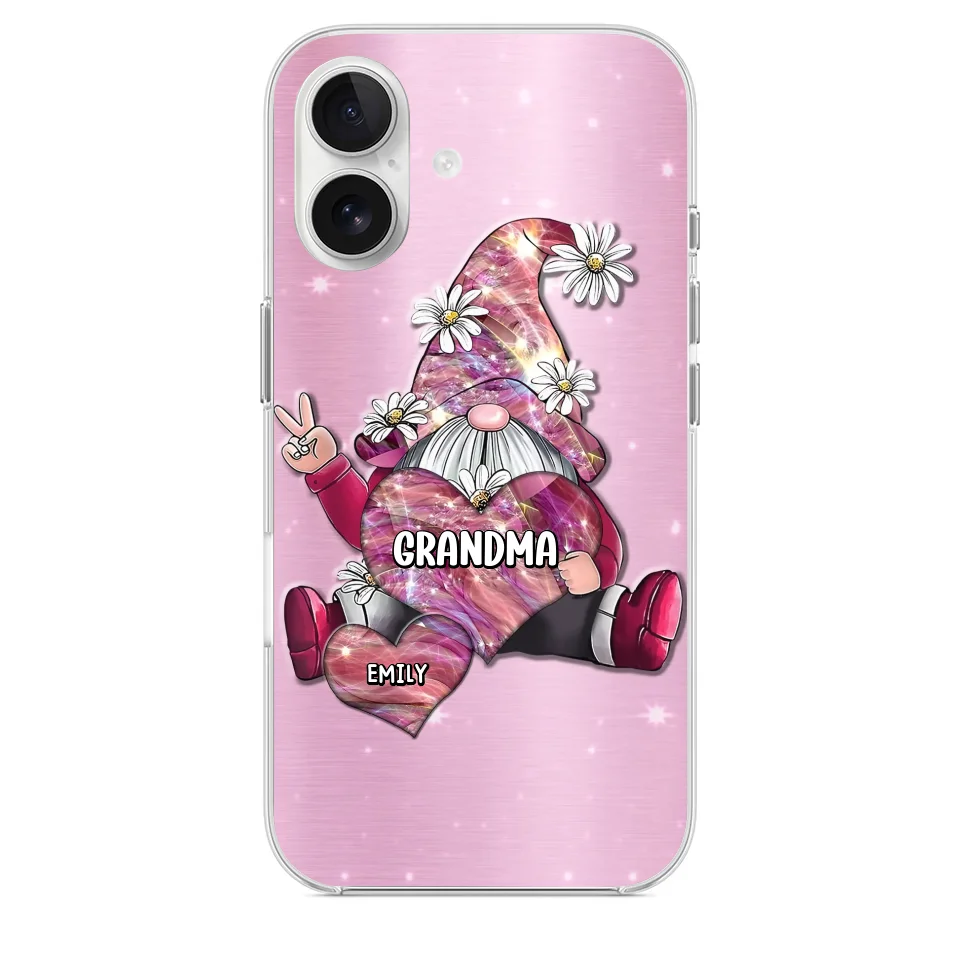 Grandmas Sprinkle Love Like Fairy Dust, Making Everything Magical - Family Personalized Custom Clear Phone Case - Gift For Mom, Grandma