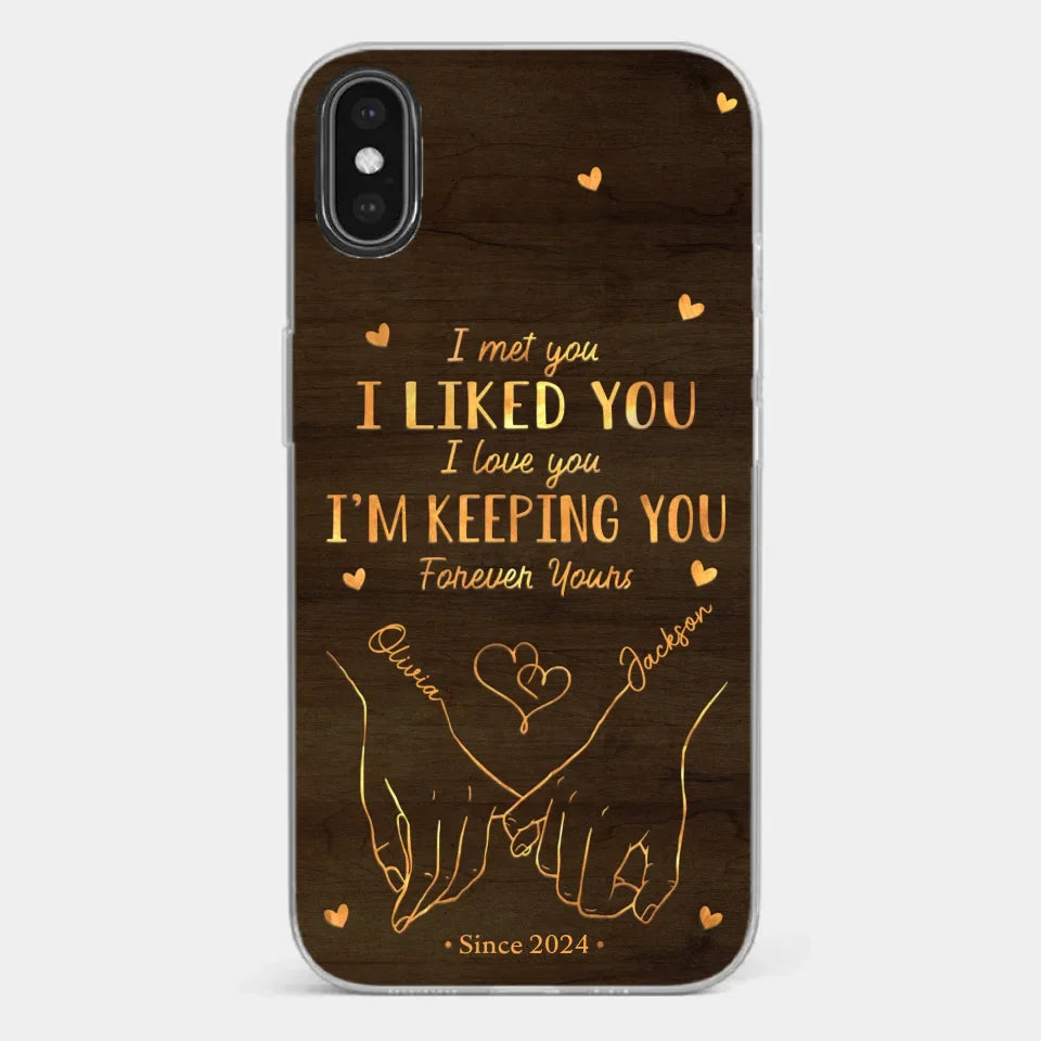 Loved You Then, Love You Still - Couple Personalized Custom Clear Phone Case - Gift For Husband Wife, Anniversary