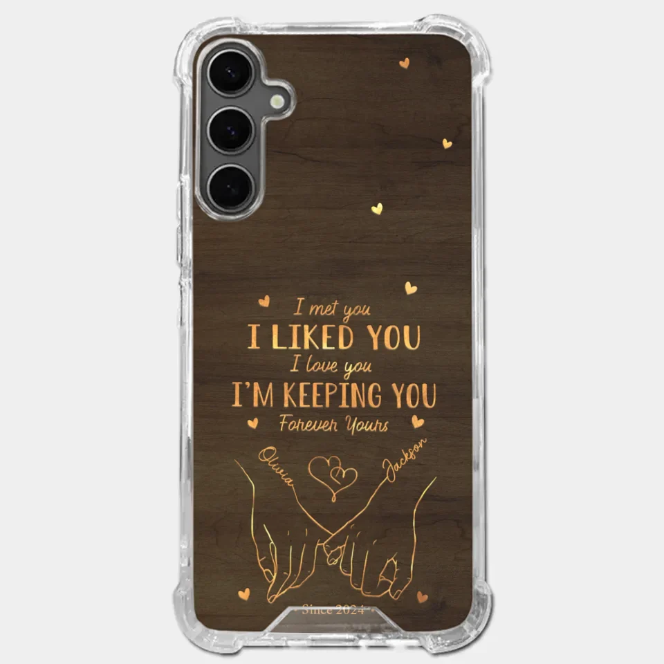 Loved You Then, Love You Still - Couple Personalized Custom Clear Phone Case - Gift For Husband Wife, Anniversary