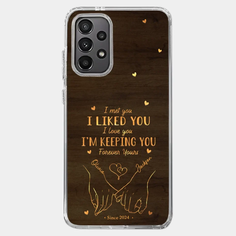 Loved You Then, Love You Still - Couple Personalized Custom Clear Phone Case - Gift For Husband Wife, Anniversary