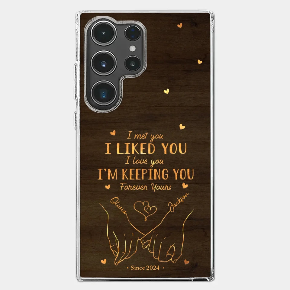 Loved You Then, Love You Still - Couple Personalized Custom Clear Phone Case - Gift For Husband Wife, Anniversary