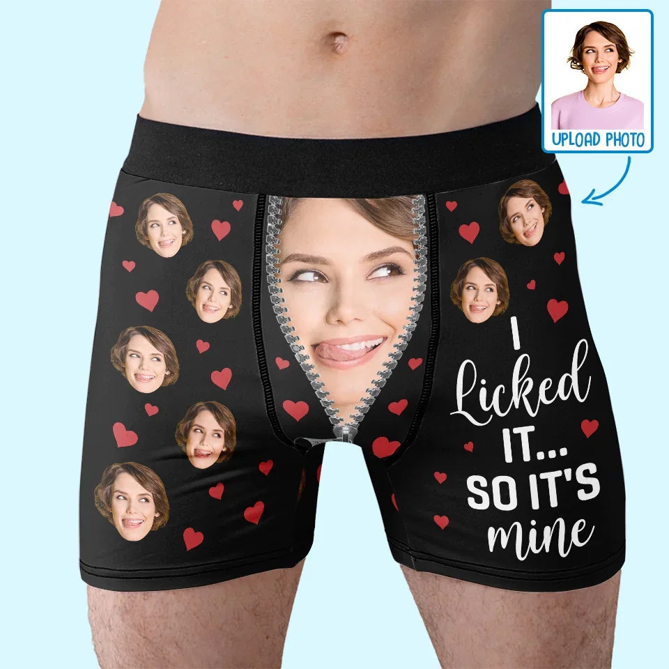 Custom Photo Some People Are Worth Melting For - Couple Personalized Custom Boxer Briefs, Men's Boxers - Gift For Husband Wife, Anniversary