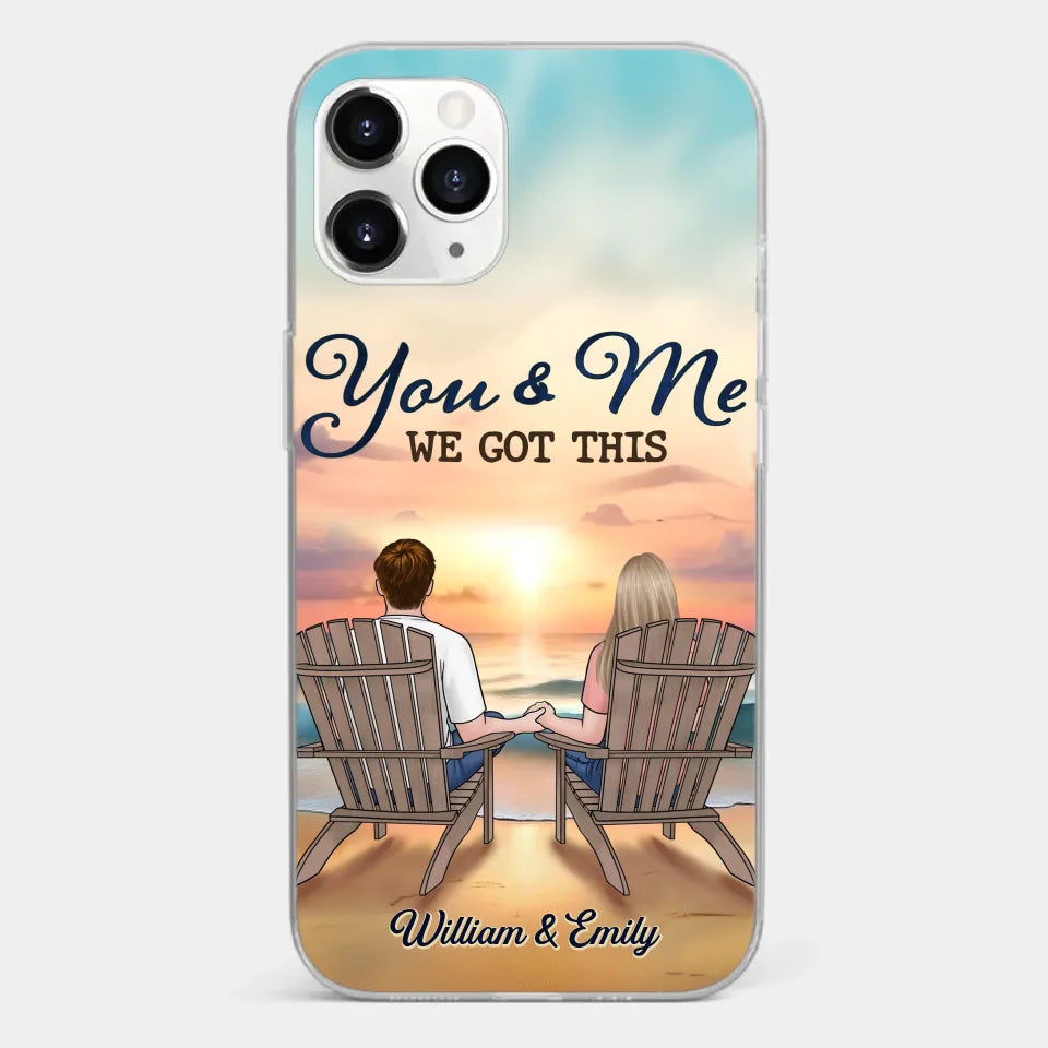 When It’s You And Me, Nothing Else Matters - Couple Personalized Custom Clear Phone Case - Gift For Husband Wife, Anniversary
