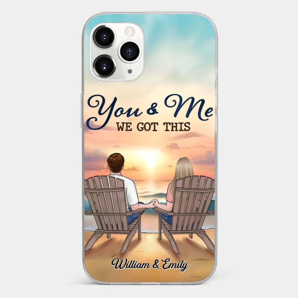 When It’s You And Me, Nothing Else Matters - Couple Personalized Custom Clear Phone Case - Gift For Husband Wife, Anniversary