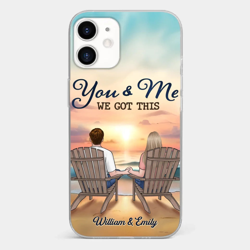 When It’s You And Me, Nothing Else Matters - Couple Personalized Custom Clear Phone Case - Gift For Husband Wife, Anniversary