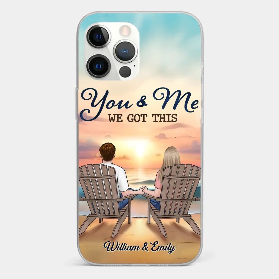 When It’s You And Me, Nothing Else Matters - Couple Personalized Custom Clear Phone Case - Gift For Husband Wife, Anniversary