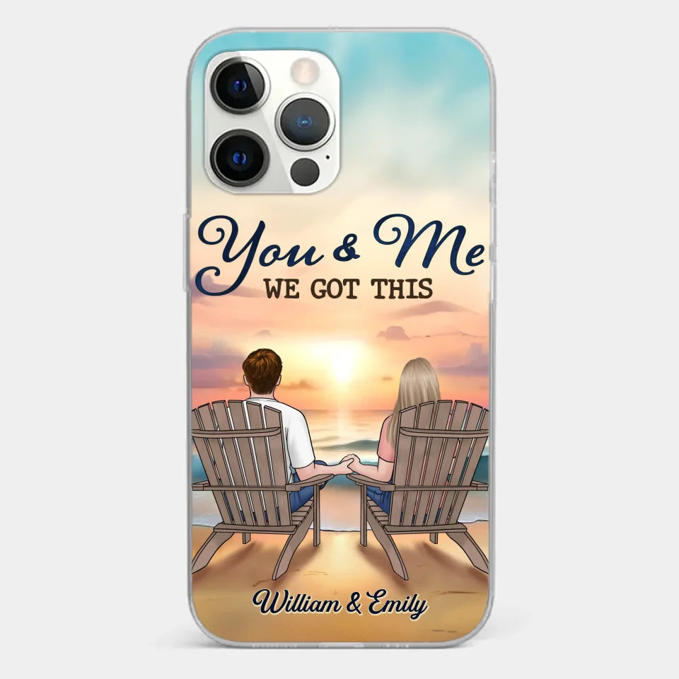 When It’s You And Me, Nothing Else Matters - Couple Personalized Custom Clear Phone Case - Gift For Husband Wife, Anniversary
