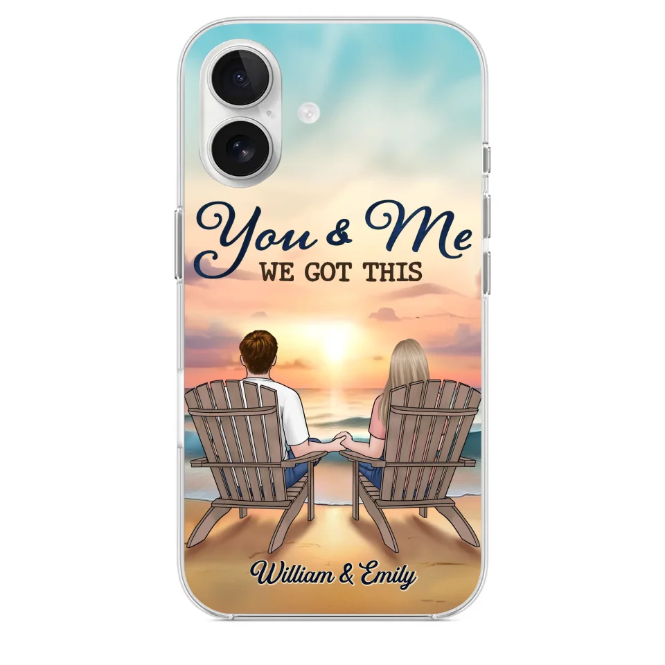 When It’s You And Me, Nothing Else Matters - Couple Personalized Custom Clear Phone Case - Gift For Husband Wife, Anniversary