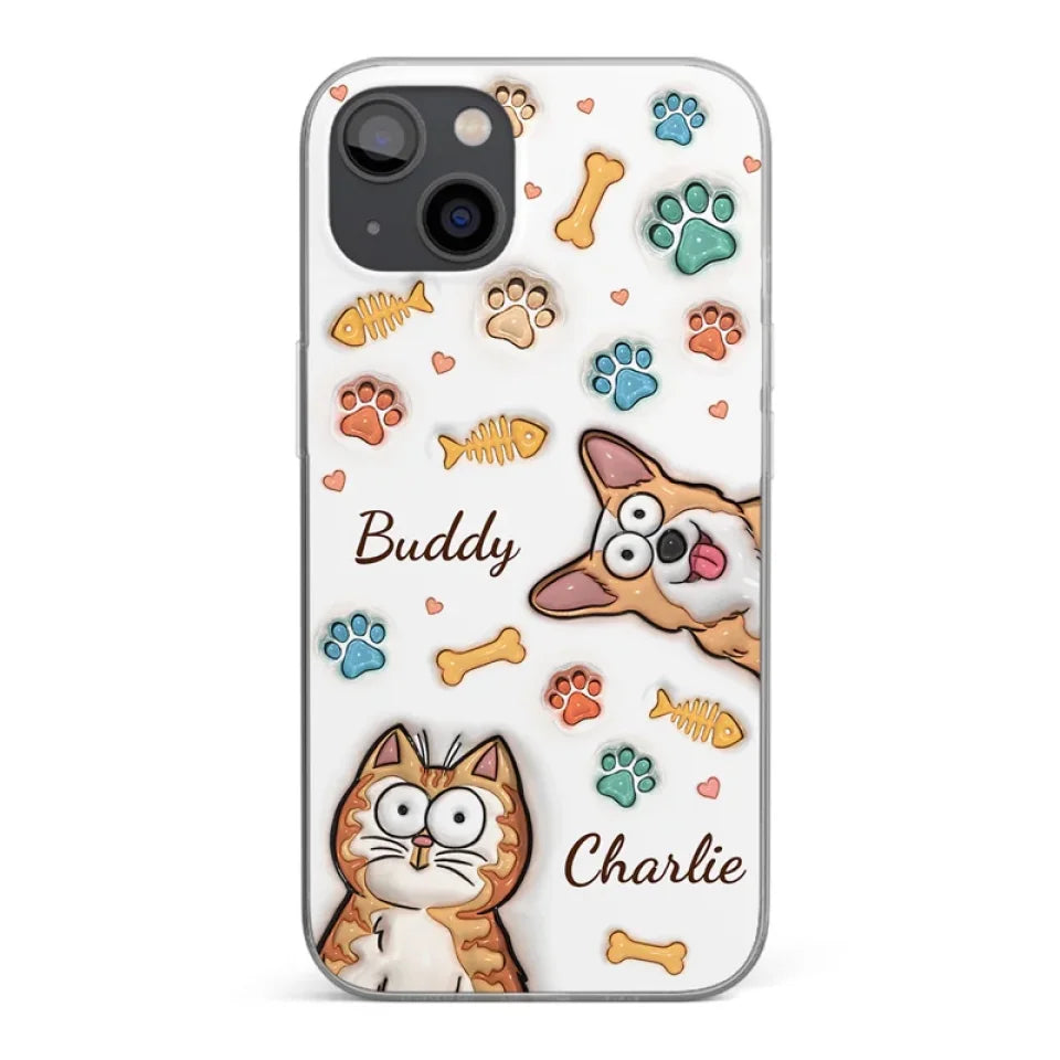 All You Need Is Love And A Dog - Dog & Cat Personalized Custom 3D Inflated Effect Printed Clear Phone Case - Gift For Pet Owners, Pet Lovers