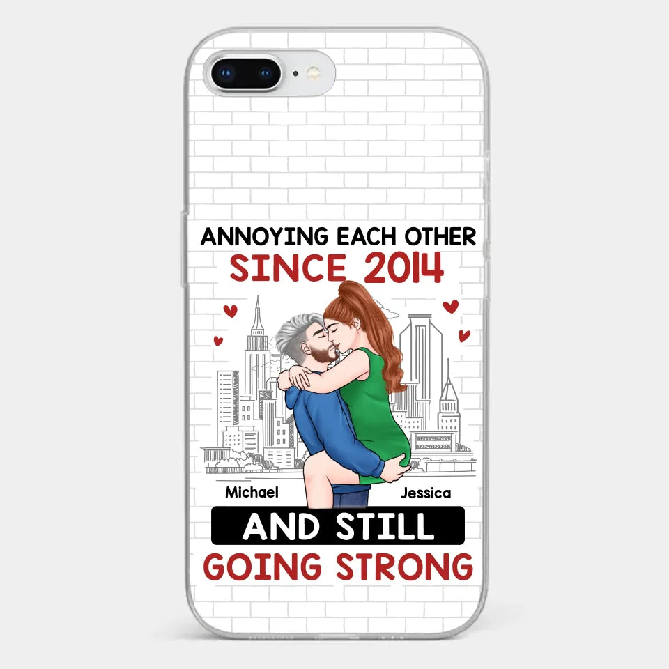 Destiny Made Us A Couple But Love Made Us Forever Together - Couple Personalized Custom Clear Phone Case - Gift For Husband Wife, Anniversary