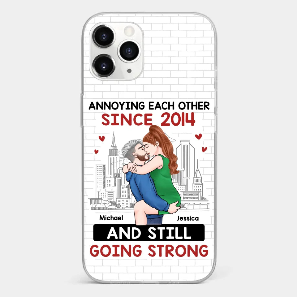 Destiny Made Us A Couple But Love Made Us Forever Together - Couple Personalized Custom Clear Phone Case - Gift For Husband Wife, Anniversary