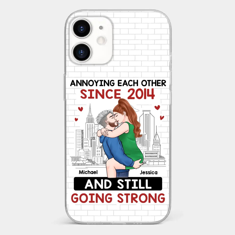 Destiny Made Us A Couple But Love Made Us Forever Together - Couple Personalized Custom Clear Phone Case - Gift For Husband Wife, Anniversary