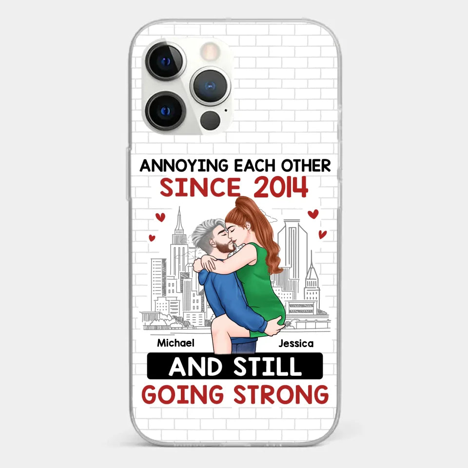 Destiny Made Us A Couple But Love Made Us Forever Together - Couple Personalized Custom Clear Phone Case - Gift For Husband Wife, Anniversary