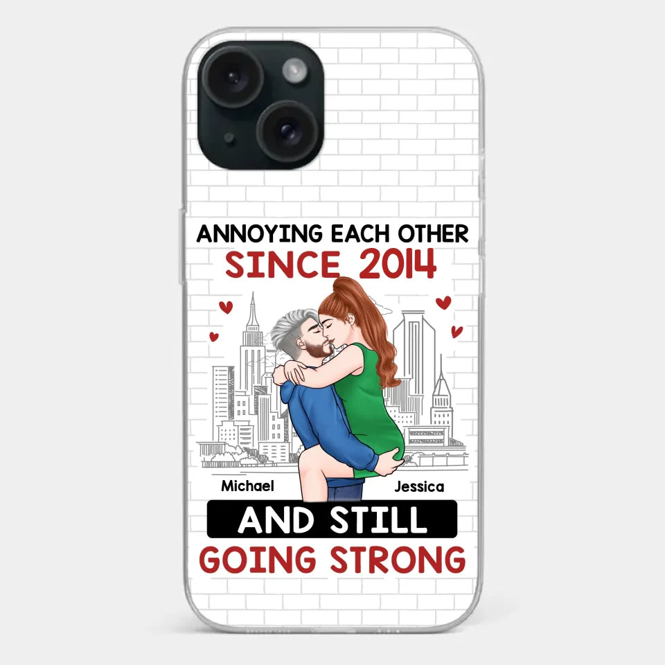 Destiny Made Us A Couple But Love Made Us Forever Together - Couple Personalized Custom Clear Phone Case - Gift For Husband Wife, Anniversary