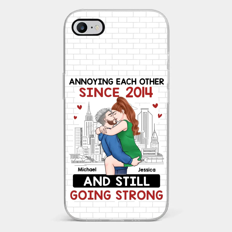 Destiny Made Us A Couple But Love Made Us Forever Together - Couple Personalized Custom Clear Phone Case - Gift For Husband Wife, Anniversary