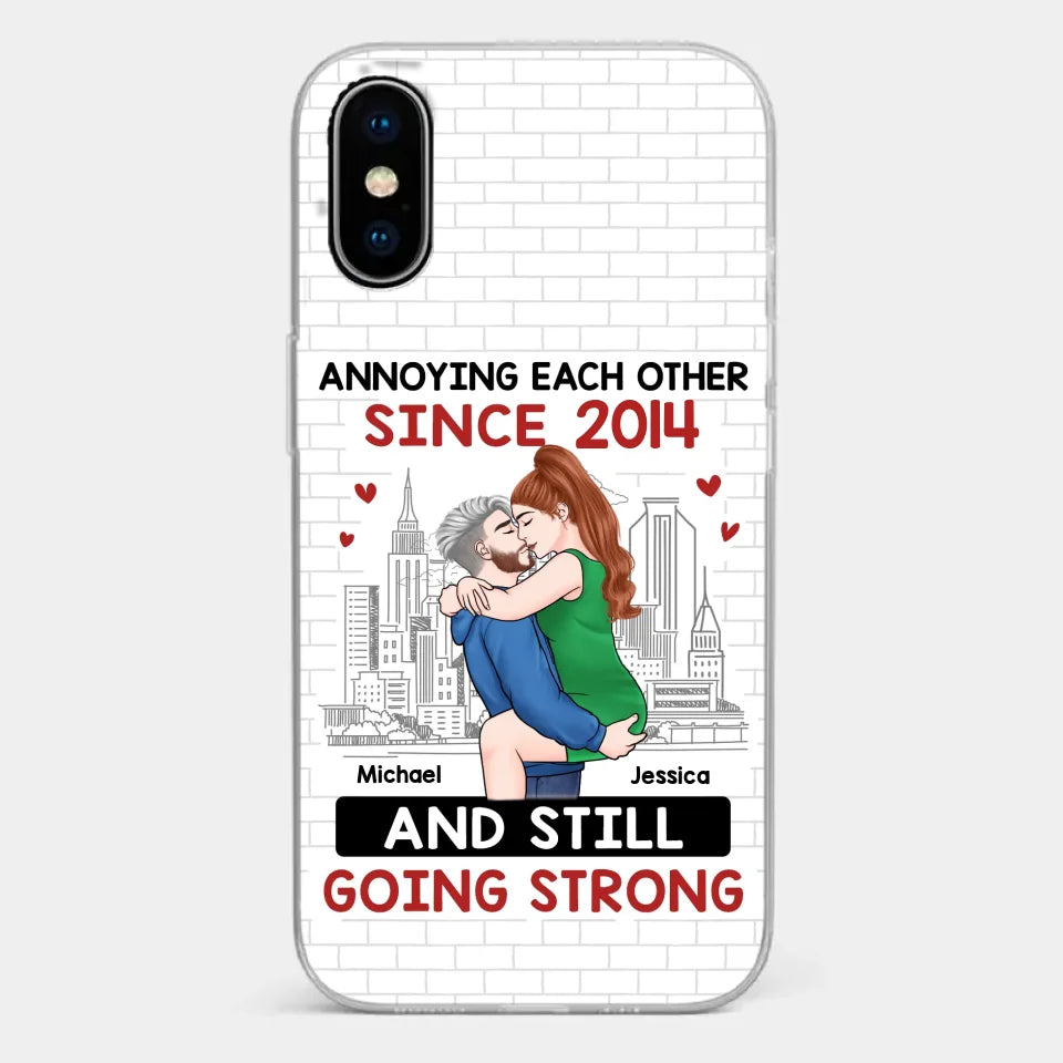 Destiny Made Us A Couple But Love Made Us Forever Together - Couple Personalized Custom Clear Phone Case - Gift For Husband Wife, Anniversary