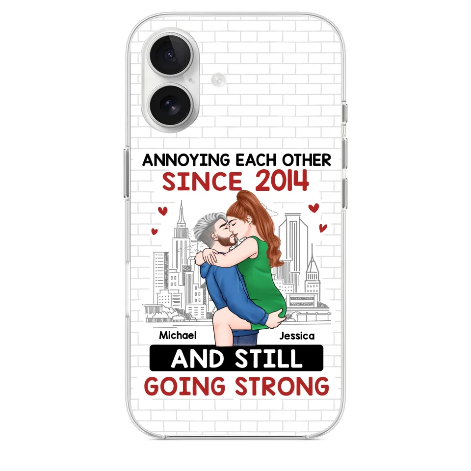 Destiny Made Us A Couple But Love Made Us Forever Together - Couple Personalized Custom Clear Phone Case - Gift For Husband Wife, Anniversary