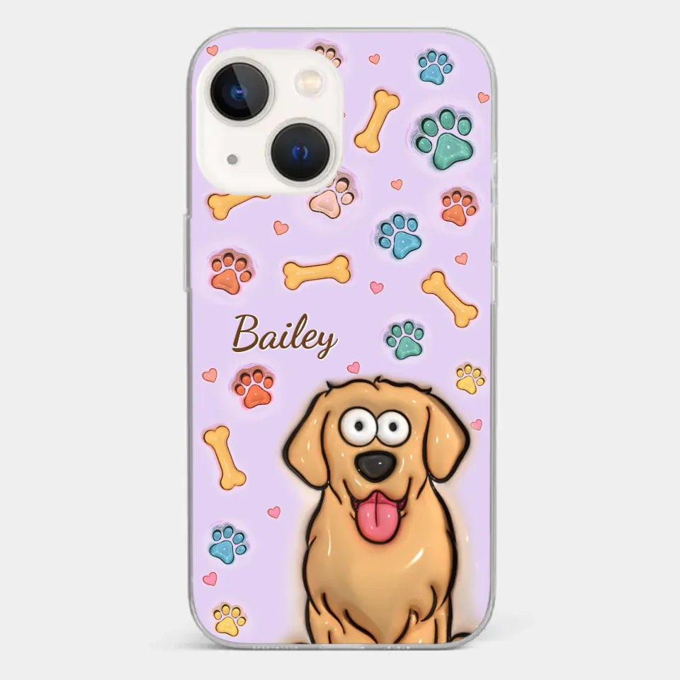 All You Need Is Love And A Dog - Dog & Cat Personalized Custom 3D Inflated Effect Printed Clear Phone Case - Gift For Pet Owners, Pet Lovers