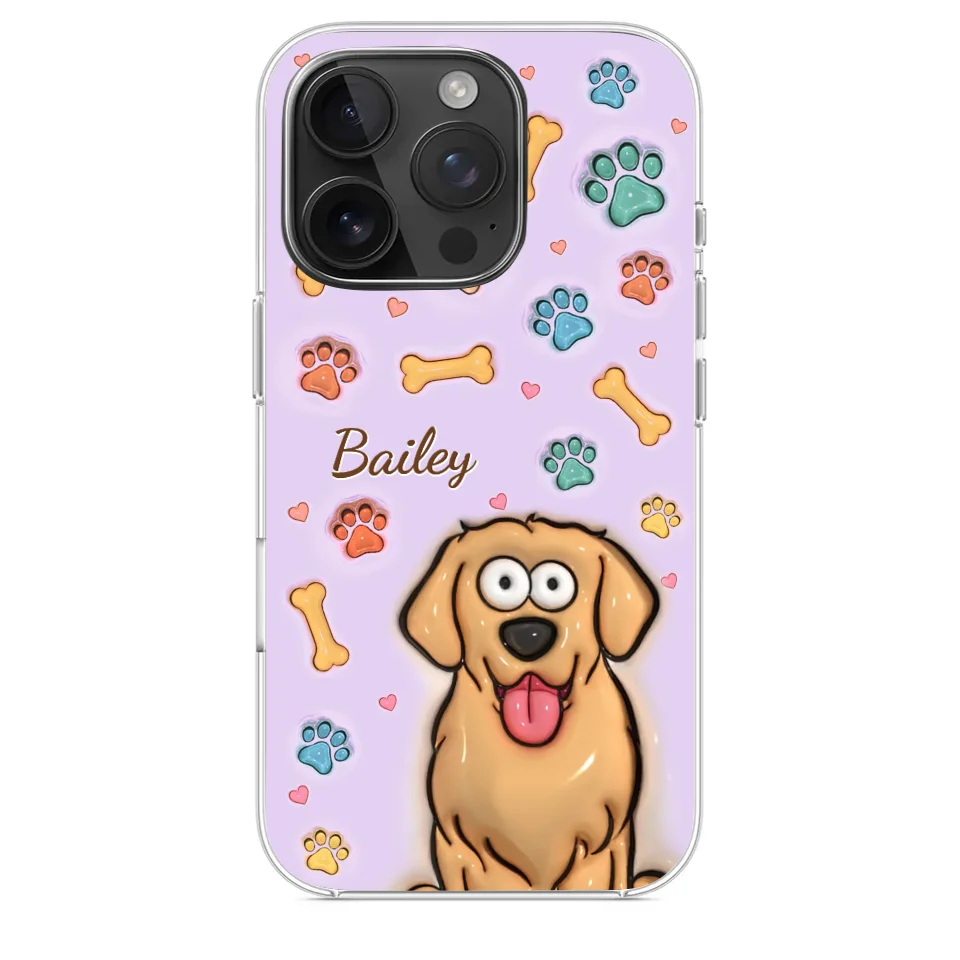 All You Need Is Love And A Dog - Dog & Cat Personalized Custom 3D Inflated Effect Printed Clear Phone Case - Gift For Pet Owners, Pet Lovers