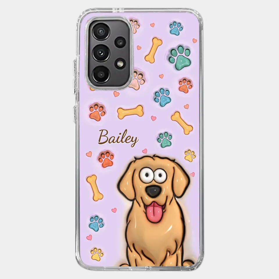 All You Need Is Love And A Dog - Dog & Cat Personalized Custom 3D Inflated Effect Printed Clear Phone Case - Gift For Pet Owners, Pet Lovers